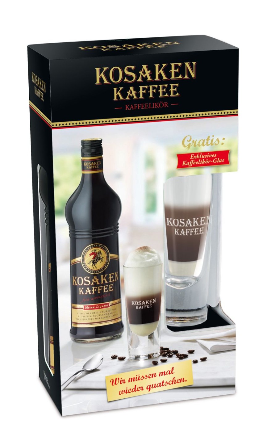 Kosaken Kaffee Kosaken Kaffee 0,7L 26% Mit Gratis Glas | Geschenkideen