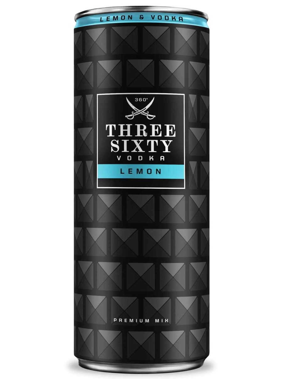 Three Sixty Three Sixty Vodka Lemon 0,33L 10%Vol. | Premix