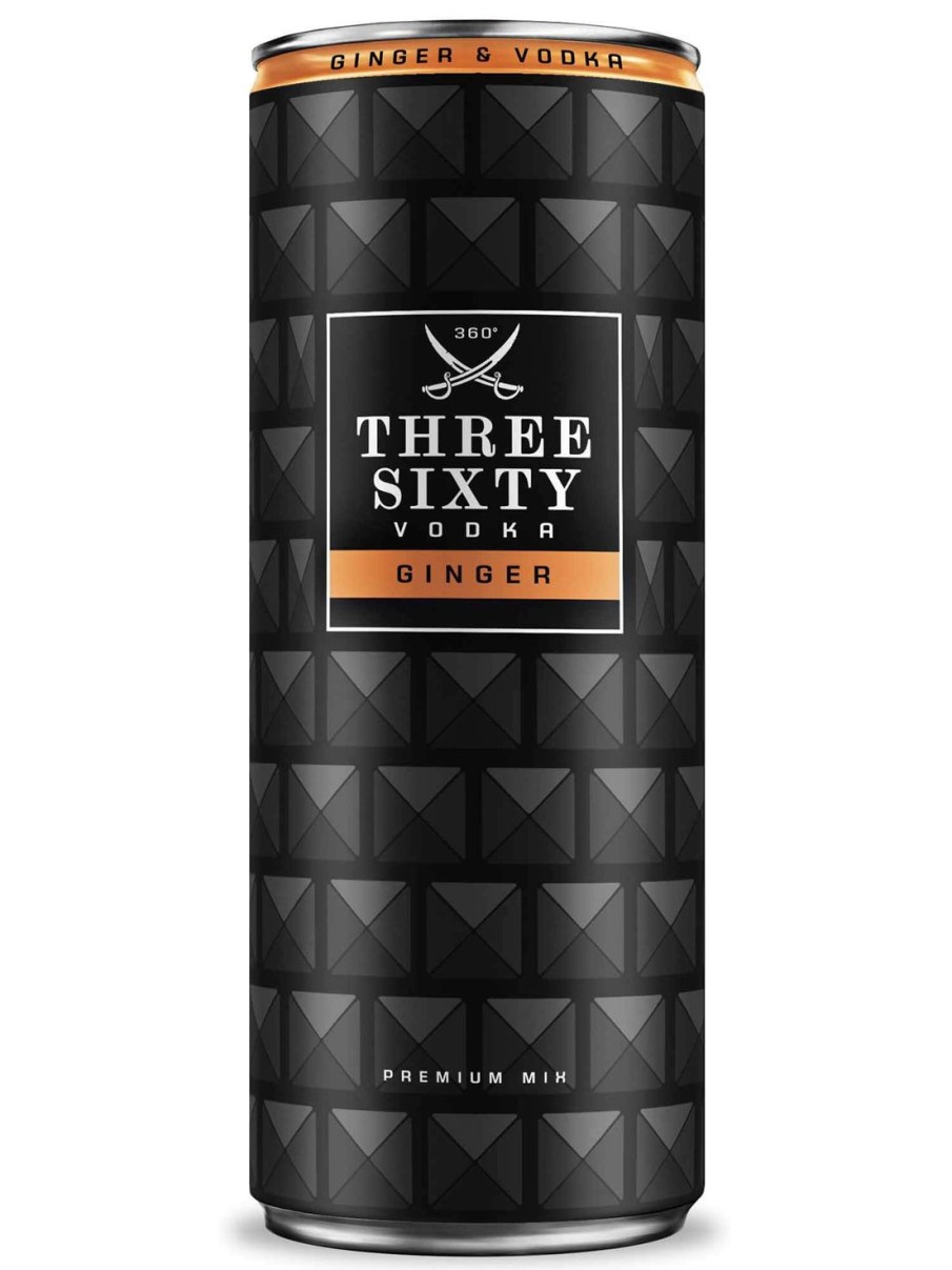 Three Sixty Three Sixty Vodka Ginger 0,33L 10%Vol. | Premix