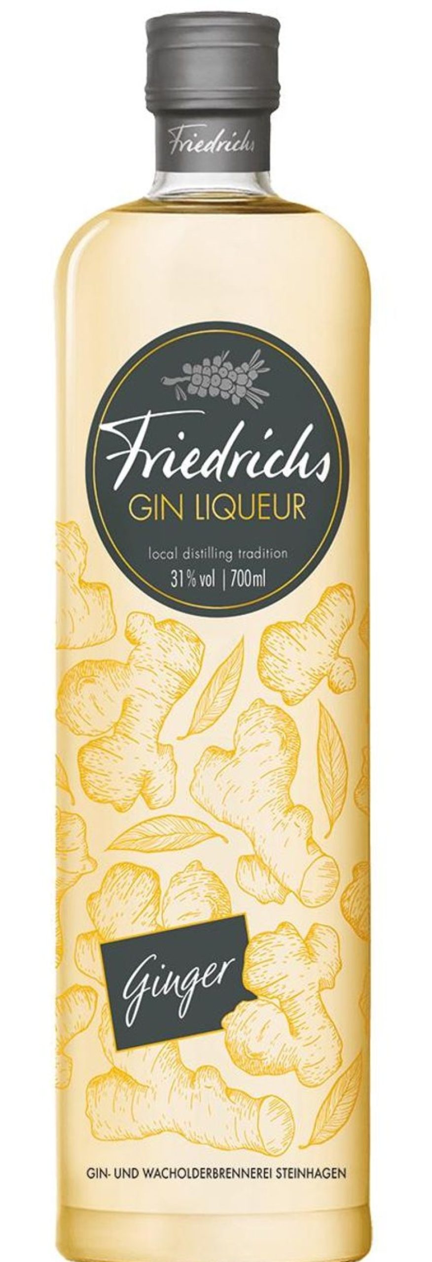 Friedrichs Dry Gin Friedrichs Gin Liqueur Ginger 0,7L 31 % Vol. | Klare Spirituosen