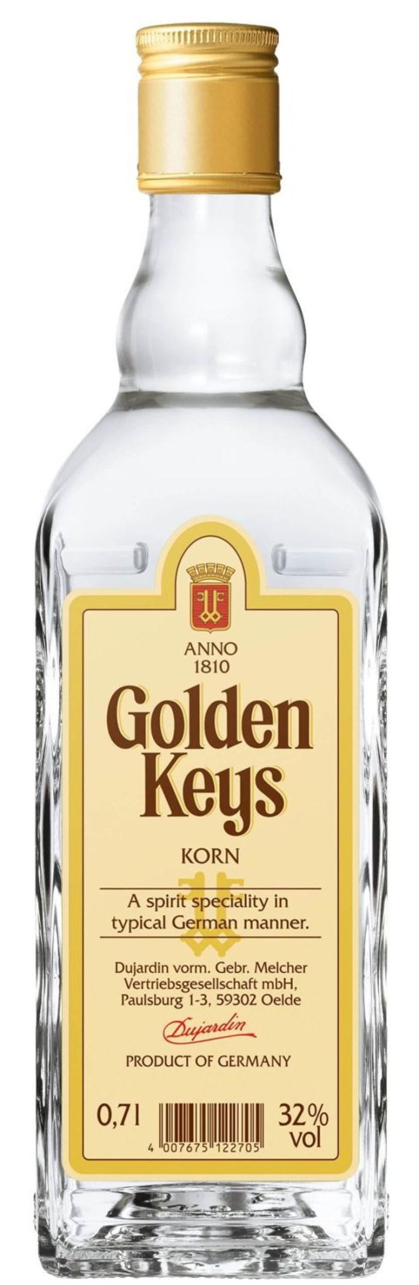 Golden Keys Golden Keys Korn 32%Vol. 0,7L | Klare Spirituosen