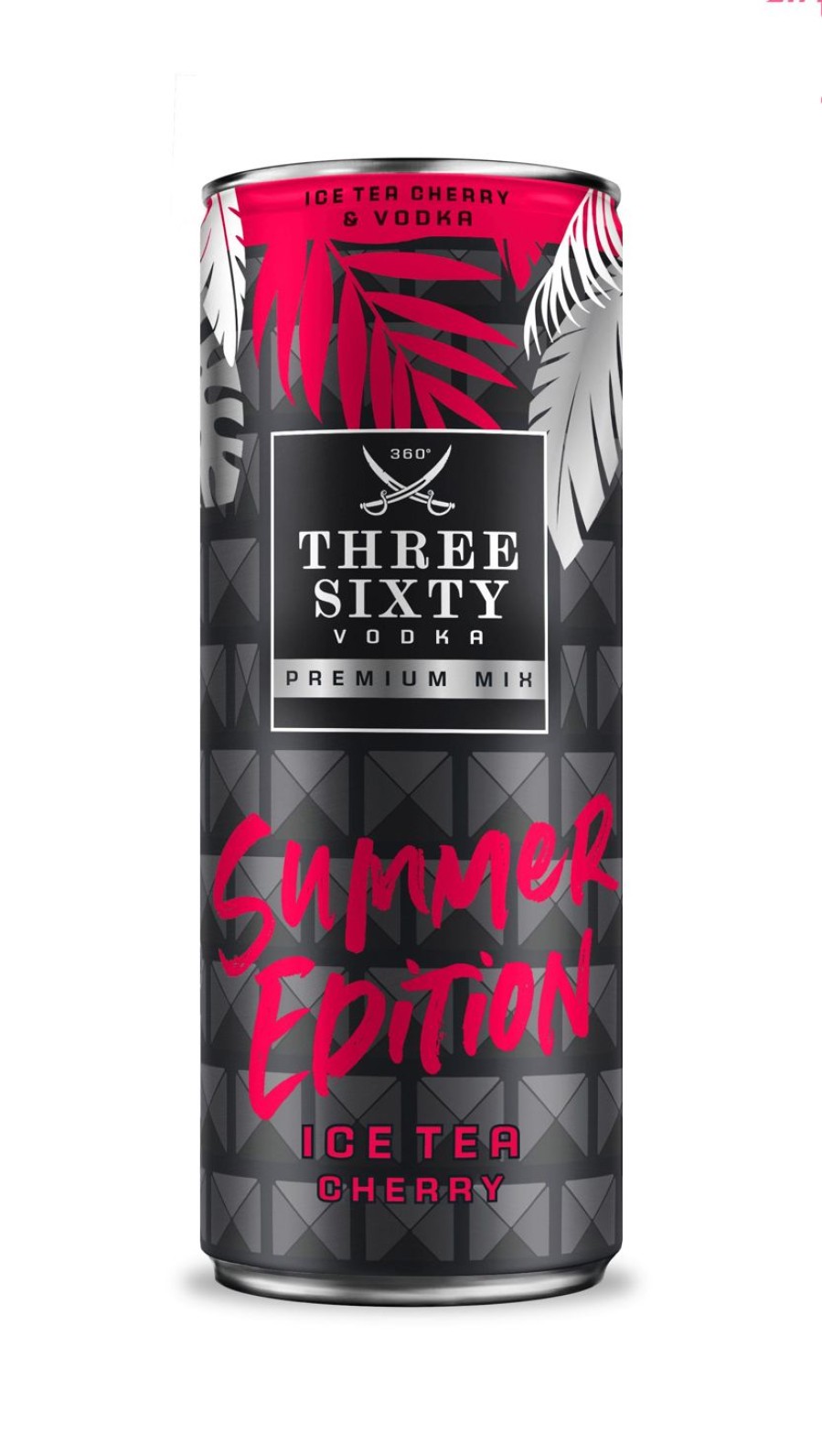 Three Sixty Three Sixty Vodka Ice Tea Cherry 0,33L 10%Vol. | Premix